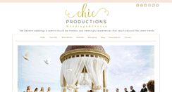 Desktop Screenshot of chicproductions.com